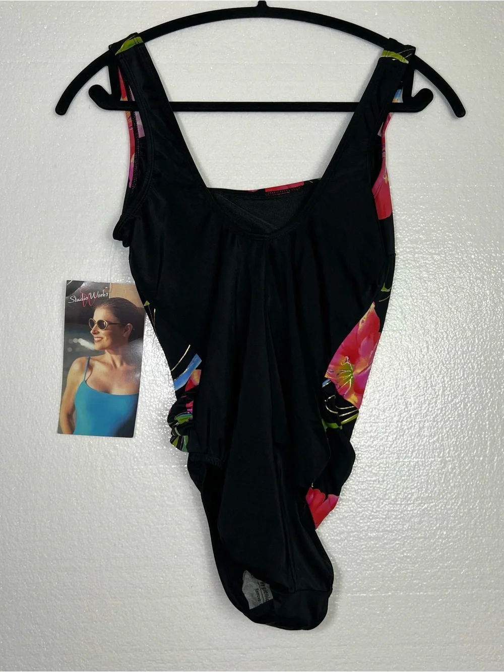 VTG 90s Studio Works One Piece Swim Suit Size 8 NWT